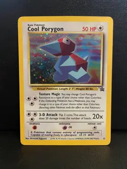 Pokemon TCG Cool Porygon Black Star Promo Holo Foil LP - Image 1
