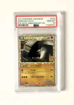 PSA 10 Donphan Holo 2021 25th Anniversary Edition 019/025 Japanese Pokemon - Image 1