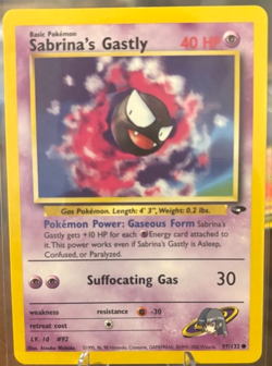 Sabrina's Gastly 97/132 Gym Challenge Regular NM Free Shipping Pokemon TCG - Image 1