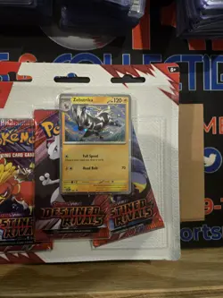 Destined Rivals 3 Pack Blister Pokemon TCG - Zebstrika Promo - Image 4