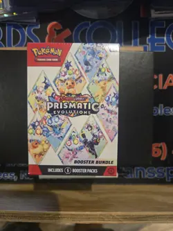 Pokemon TCG Prismatic Evolutions Booster Bundle (6 Packs) Factory Sealed - Image 1