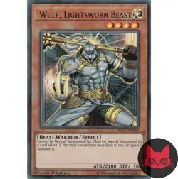 Yugioh Wulf, Lightsworn Beast BLLR-EN039 Ultra Rare 1st Edition NM - Image 1
