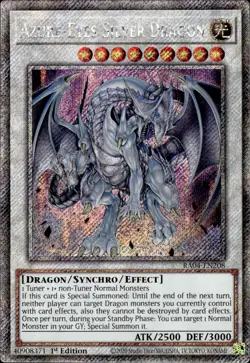 Azure-Eyes Silver Dragon - Platinum Secret Rare 1st Ed RA04-EN208 - NM - YuGiOh - Image 1