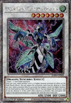 Clear Wing Synchro Dragon - Platinum Secret Rare 1st Ed RA04-EN249 - NM - YuGiOh - Image 1