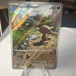 Paldean Wooper Illustration Rare NM Pokemon Card Phantasmal Flames 102/094 - Image 1