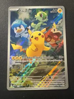 Pokemon Scarlet & Violet Paldea Evolved Pikachu #27 SVP en Pikachu Promo Card - Image 1