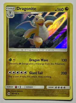 Dragonite 96/149 (LP) Holo Rare Sun & Moon: Base Set 2017 Pokemon Card - Image 1