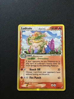Ludicolo 6/100 Delta Species Crystal Guardians Reverse Holo Pokemon Card LP - Image 1