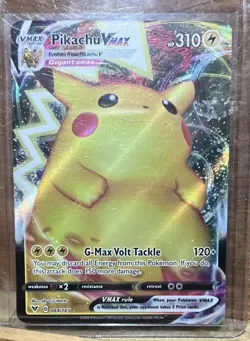 Pokemon Pikachu TCG VMAX Vivid Voltage Card 044/185 Regular Ultra Rare - Image 1