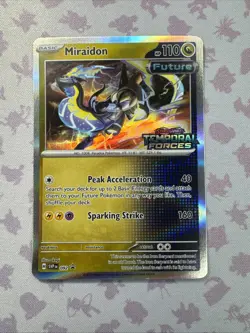Miraidon SVP092 - Temporal Forces - Stamped Prerelease Pokemon Card - Near Mint - Image 1