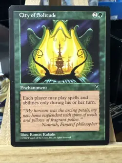 MTG *City of Solitude X1* (MP) Visions Magic the Gathering Free Shipping - Image 1