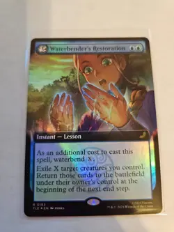 Waterbender's Restoration Extended FOIL MTG Avatar: TLA Eternal-Legal *ON HAND* - Image 1