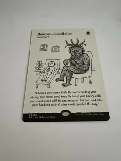 Demonic Consultation # 4 MTG SLD Secret Lair Countdown Kit 2025 NM - Image 1