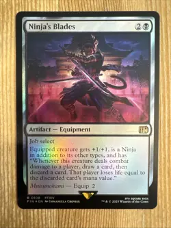 Ninja's Blades - Foil Final Fantasy MTG - Image 1