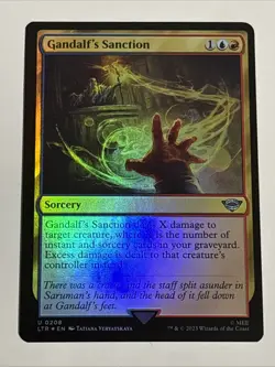 MTG Lord of the Rings Gandalf's Sanction Foil 0208 NM - Image 1