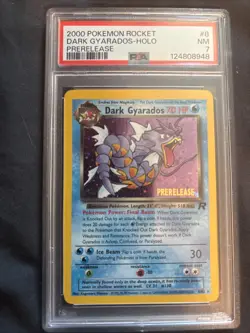 2000 Pokemon Rocket Dark Gyardos Holo Prerelease PSA 7 - Image 1