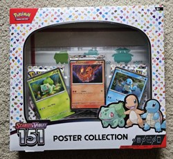 Nintendo Pokemon TCG Scarlet & Violet - 151 Poster Collection Box - 3 Packs 820650853166 - Image 1