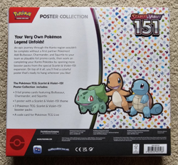 Nintendo Pokemon TCG Scarlet & Violet - 151 Poster Collection Box - 3 Packs 820650853166 - Image 2