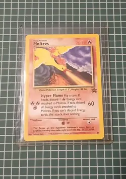 Moltres Black Star Promo 21 Pokemon TCG WOTC 2000 Vintage Pokemon Aoki NM - Image 1