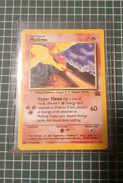 Moltres Black Star Promo 21 Pokemon TCG WOTC 2000 Vintage Pokemon Aoki NM - Image 2