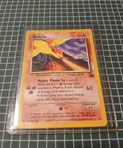 Moltres Black Star Promo 21 Pokemon TCG WOTC 2000 Vintage Pokemon Aoki NM - Image 3