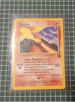 Moltres Black Star Promo 21 Pokemon TCG WOTC 2000 Vintage Pokemon Aoki NM - Image 4