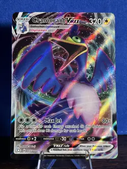 Pokemon TCG Cramorant VMAX 055/072 Shining Fates Holo Ultra Rare Full Art NM - Image 1
