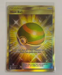 Nest Ball 158/149 Sun & Moon Secret Rare Pack Fresh Mint - Gold Trainer Pokemon - Image 1