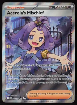 Acerola's Mischief 165/132 ME01: Mega Evolution Pokemon TCG LP - NM - Image 1