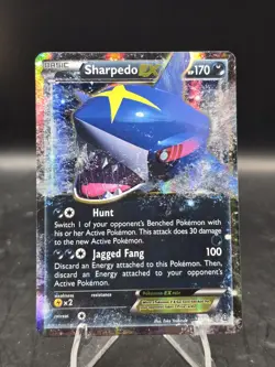 Pokemon TCG Sharpedo EX 91/160 Ultra Rare XY Primal Clash LP - Image 1