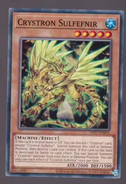 Crystron Sulfefnir Common WATER Unlimited OTS Tournament Pack 27 Yugioh - Image 1