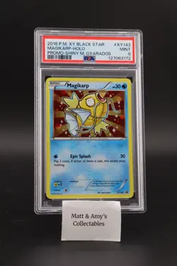 PSA 9 Magikarp XY143 Black Star Promo HOLO Pokemon Card 2016 - Image 1