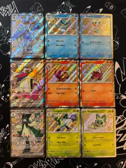 Pokemon TCG S&V Paldean Fates Shiny Promo Bundle - 9 Cards - Image 1