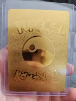 Toxtricity Vmax Rainbow Gold Foil Fan Art Vinyl Textured Collector Pokemon Card - Image 2