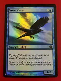 1x Storm Crow | FOIL Mystery Booster | 9th Edition | MTG Magic Cards - Image 1