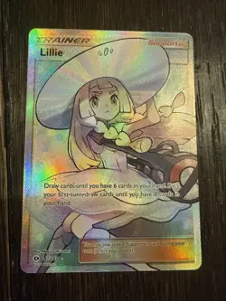 Pokemon Lillie Full Art Ultra Rare Card Sun and Moon Base Set 147/149 - Image 1