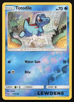 Totodile - 18/73 - Reverse Holo Common - Shining Legends - Pokemon Card - Image 1
