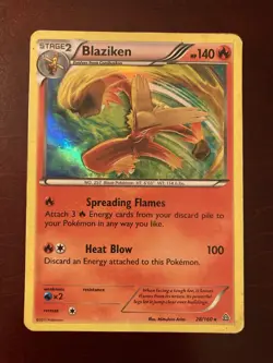 Blaziken 28/160 XY-Primal Clash Holo Rare English Pokemon TCG Card - Image 1