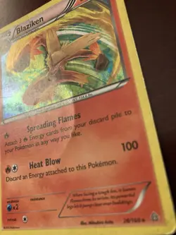 Blaziken 28/160 XY-Primal Clash Holo Rare English Pokemon TCG Card - Image 3