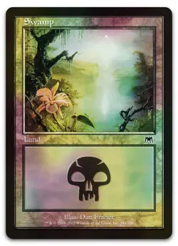 Swamp (341) #341 (Foil) (NM) Onslaught ONS Magic MTG - Image 1