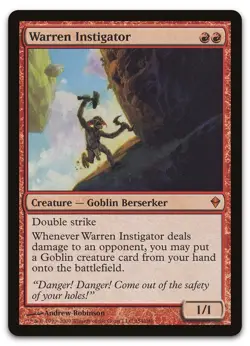 Warren Instigator #154 (NM) Zendikar ZEN Magic MTG - Image 1
