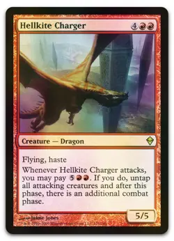 Hellkite Charger #131 (Foil) (NM) Zendikar ZEN Magic MTG - Image 1
