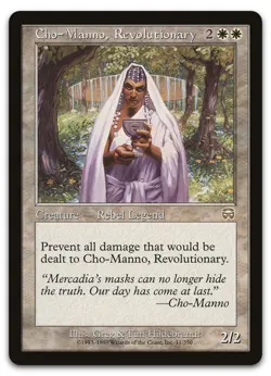 Cho-Manno, Revolutionary #11 (NM) Mercadian Masques MMQ Magic MTG - Image 1