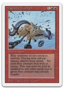 Magnetic Mountain (NM) Revised Edition 3ED Magic MTG - Image 1
