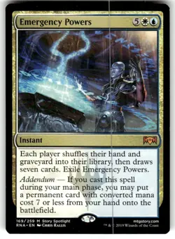 Emergency Powers Ravnica Allegiance Regular MTG NM - Image 1