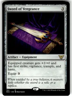 Sword of Vengeance Commander: Kamigawa: Neon Dynasty Regular MTG - Image 1