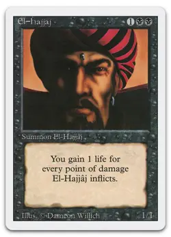 El-Hajjaj (NM) Revised Edition 3ED Magic MTG - Image 1