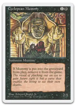 Cyclopean Mummy (NM) Fourth Edition 4ED Magic MTG - Image 1