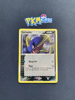 Pokemon TCG Carvanha Deoxys 56/107 Regular LP. - Image 1