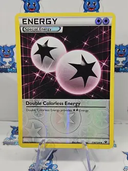 Pokemon Double Colorless Energy 114/124 Fates Collide Reverse Holo NM - Image 1